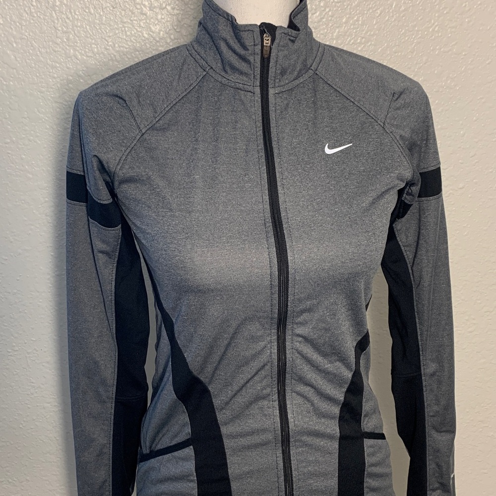 Nike Charcoal and Black Sports Jacket women’s extra small - Picture 3 of 13